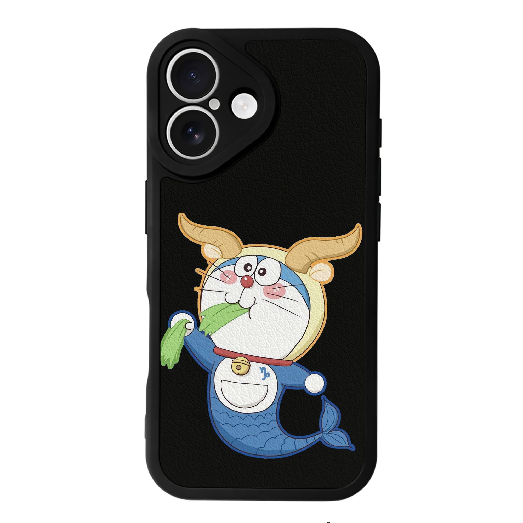 （画像用） ドラえもん Doraemon 【iPhone 16シリーズ対応】シリコンスマホケース（レザー調） 材質：シリコン
